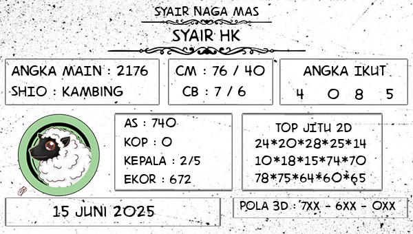 SYAIR NAGA MAS - Syair HK